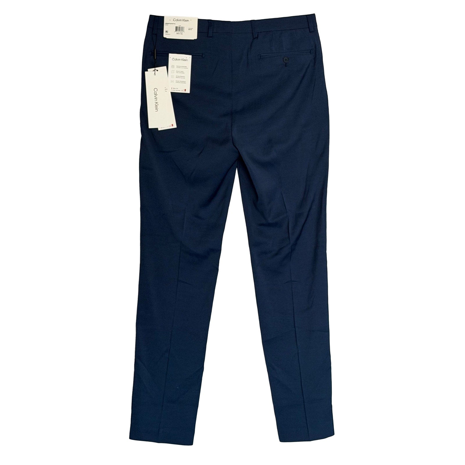 Calvin Klein Dress Pants Men's 34"x34" Slim Fit Stretch Jerome Blue