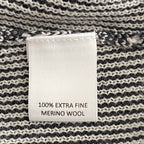 Daniel Cremieux Pullover Sweater Men's XL Fine Merino Wool Gray Burgundy