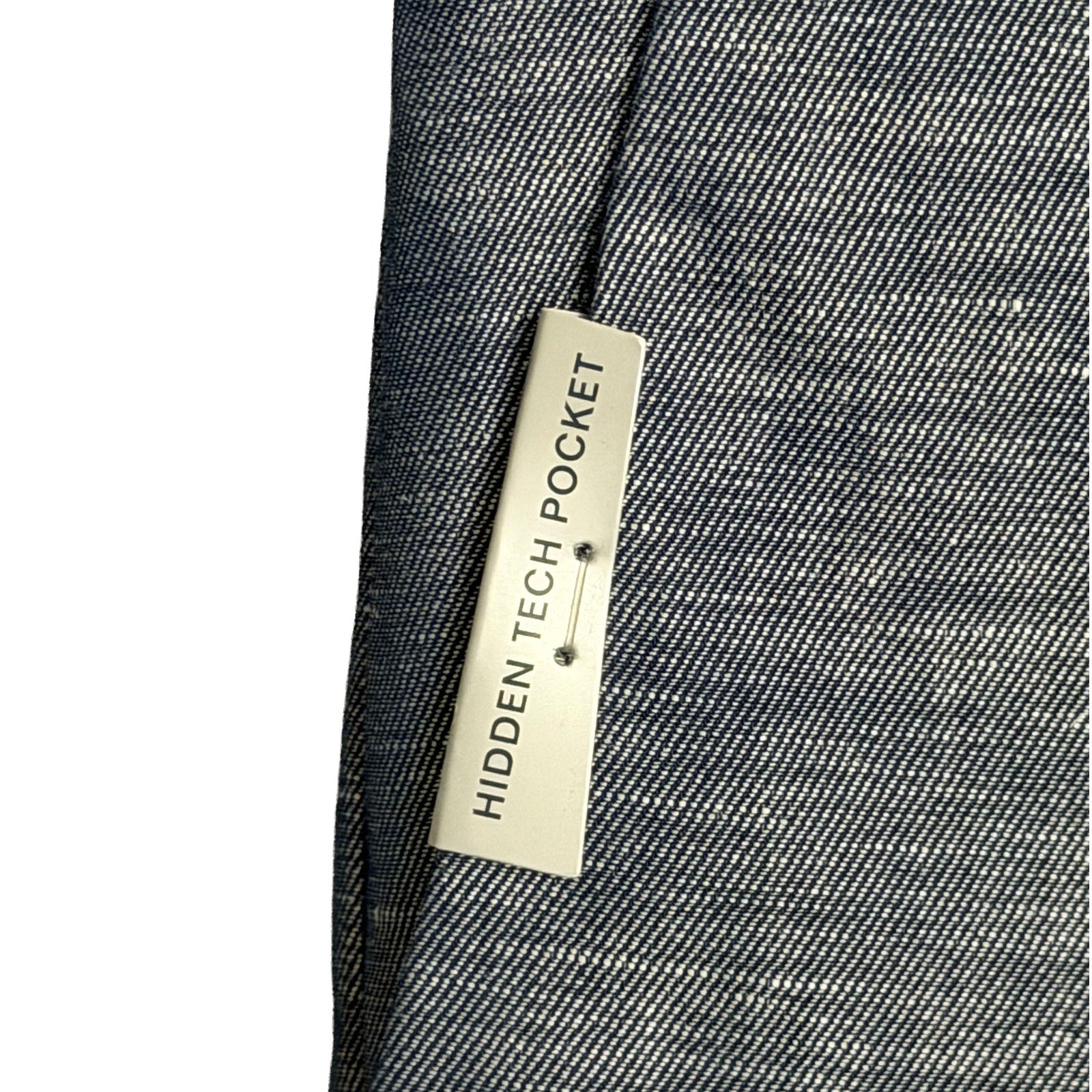 Perry Ellis Portfolio Pants Men's 40"x32" Modern Fit Linen Blend Blueprint
