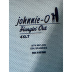 Johnnie-O Dress Shirt Men's 4XLT Big & Tall Short Sleeve Button-Up Blue