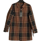 Lauren Ralph Lauren Men's 38 Short Raincoat Stanza Brown Check