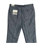 Perry Ellis Portfolio Pants Men's 38"x32" Modern Fit Linen Blend Blueprint