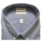 Roundtree & Yorke Shirt Big & Tall Men's 20 36/37 Blue Check Dress Shirt