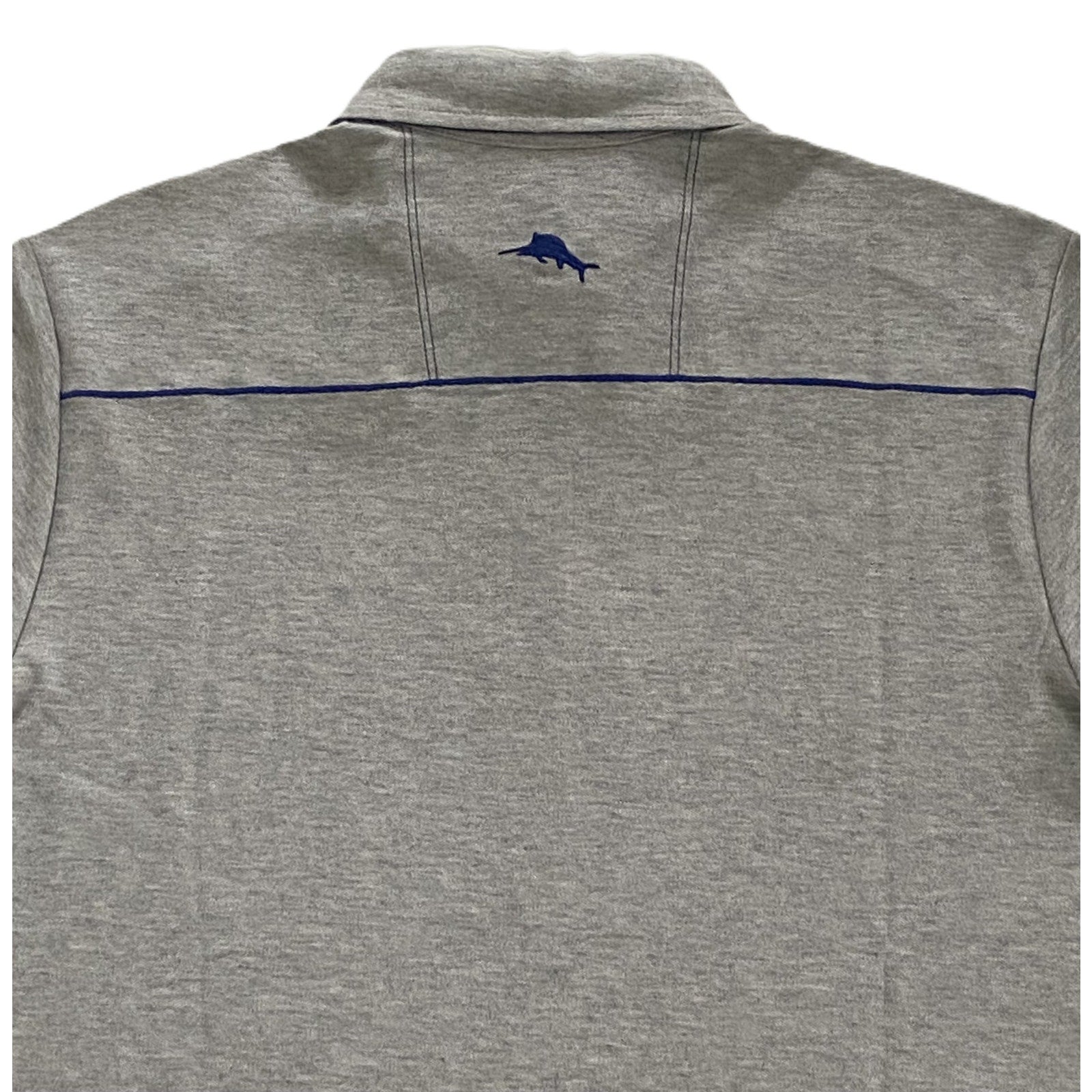 Tommy Bahama Tailgater Polo Shirt Men's Small Island Zone Pima Cotton Gray