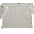 Murano Comfort Luxe Textured Sweater Men's 4XT Big & Tall Crew Neck Cream