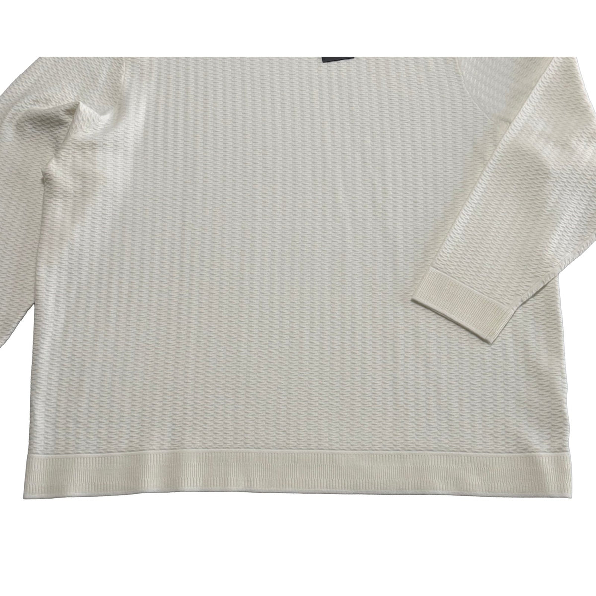 Murano Comfort Luxe Textured Sweater Men's 4XT Big & Tall Crew Neck Cream