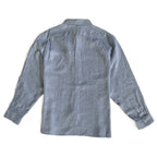 Daniel Cremieux Linen Shirt Men's XXL Signature Albini Fabrics Blue & Gray