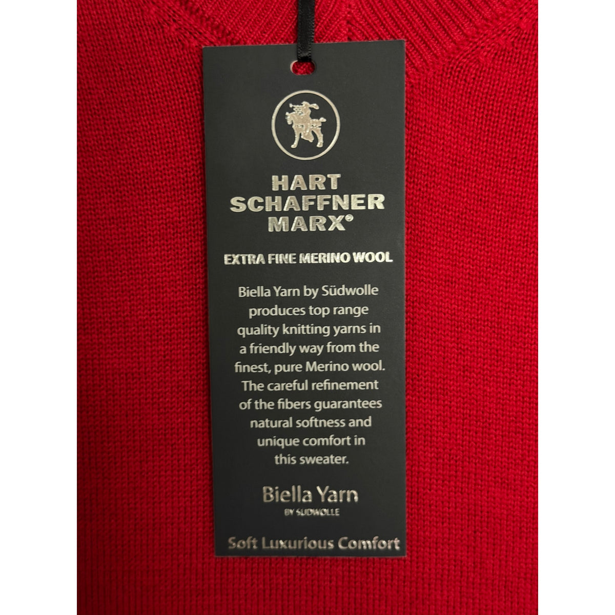 Hart Schaffner Marx Sweater Vest Men's 2XT Big & Tall Wool Red