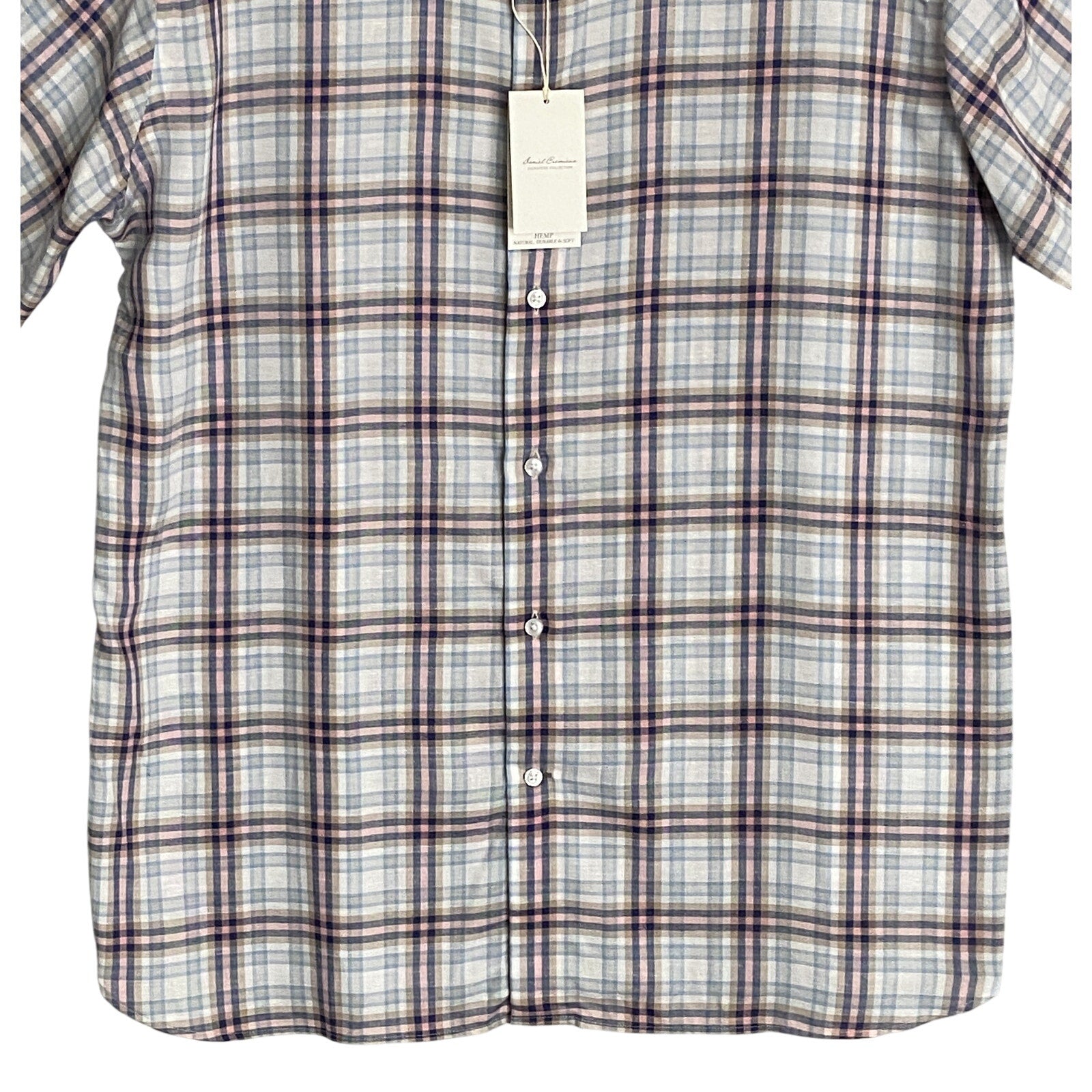 Daniel Cremieux Shirt Signature Collection Men's Large Shirt Hemp Blend