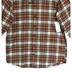 Johnnie-O Knick Performance Men's XL Flannel Button-Down Shirt Pumpkin