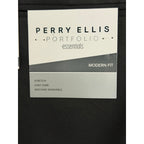 Perry Ellis Portfolio Pants Men's 32"x32" Dress Pants Modern Fit Charcoal