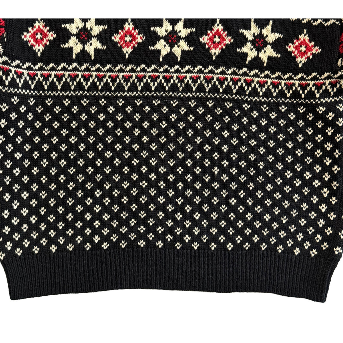 Polo Ralph Lauren Men's XXL Snowflake Cotton Cashmere Sweater Black