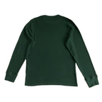 Tommy Hilfiger Tee Men's XL Long Sleeve Waffle-Knit Crew Neck Green