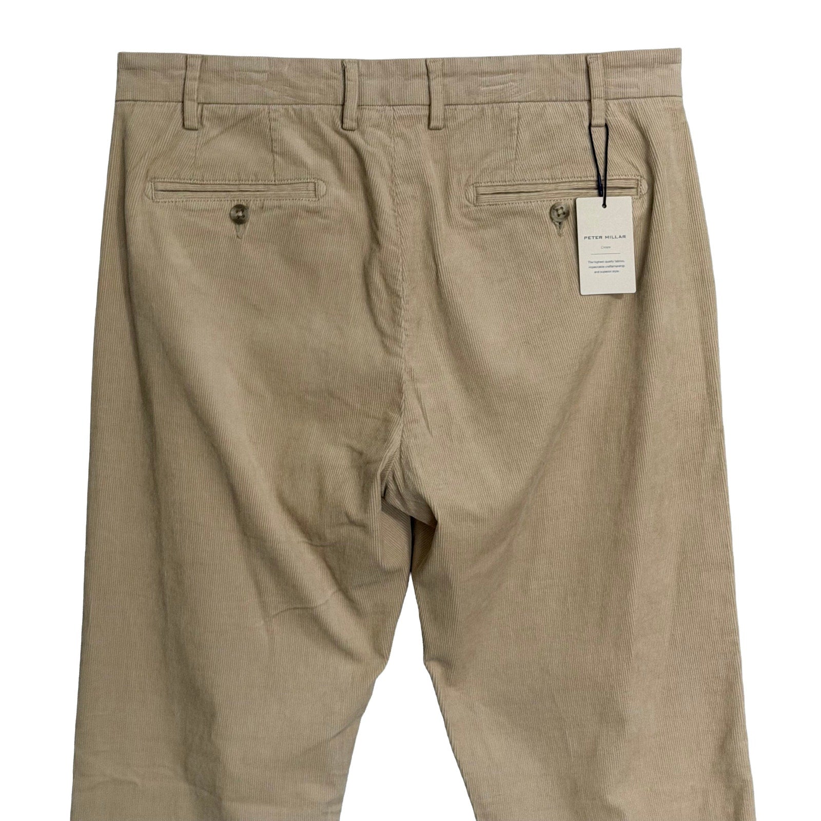 Peter Millar Pants Men's 34"x34" Superior Soft Corduroy Dress Pant Stone