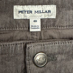 Peter Millar Pants Men's 40"x33" Superior Soft Corduroy 5-Pocket Oslo Grey NWT