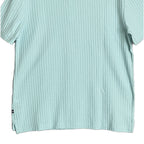 Nautica Men's Small Striped Short Sleeve Polo Shirt Seawater Blue