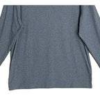 Quieti Long Sleeve T-Shirt Men's XL Crew Neck Stretch Fabric Blue Heather