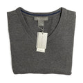 Daniel Cremieux V-Neck Sweater Men's XL Pima Cotton Cashmere Blend Gray
