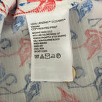 Tommy Bahama Shirt "The Veracruz Cay Flamingo Mingle" Men's Large White