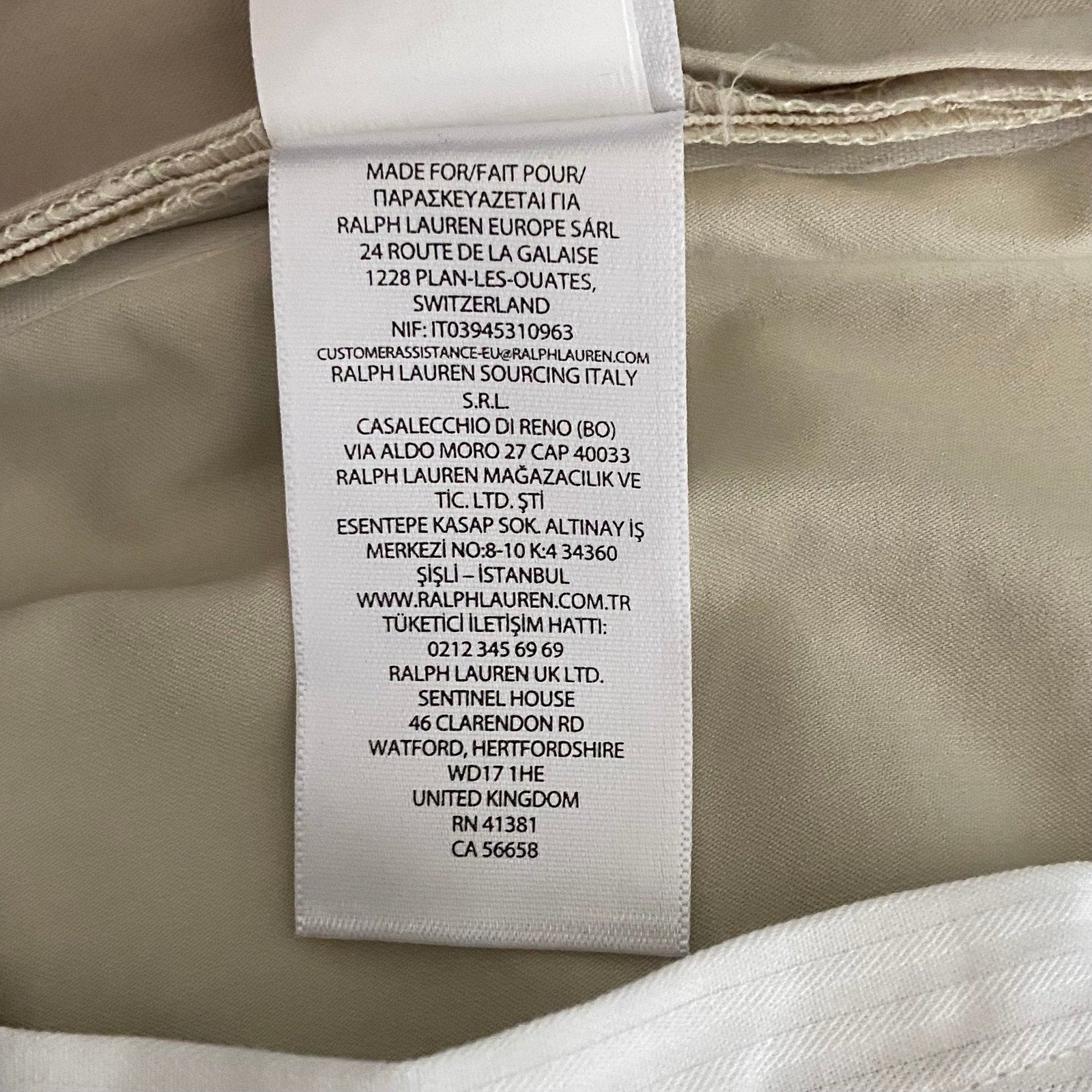 Polo Ralph Lauren Pants Performance Golf Tailored Fit Basic Sand Men's 34x32