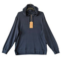 Faherty Legend Lounge Sweater Hoodie Men's XXL Organic Cotton Navy Twill