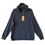 Faherty Legend Lounge Sweater Hoodie Men's XXL Organic Cotton Navy Twill