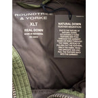 Roundtree & Yorke Down Vest Men's XLT Full Zip Packable Pockets Hunter Green