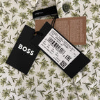 Boss Shirt Men's 3XL Big & Tall Short Slv Stretch Linen Shirt Green Floral