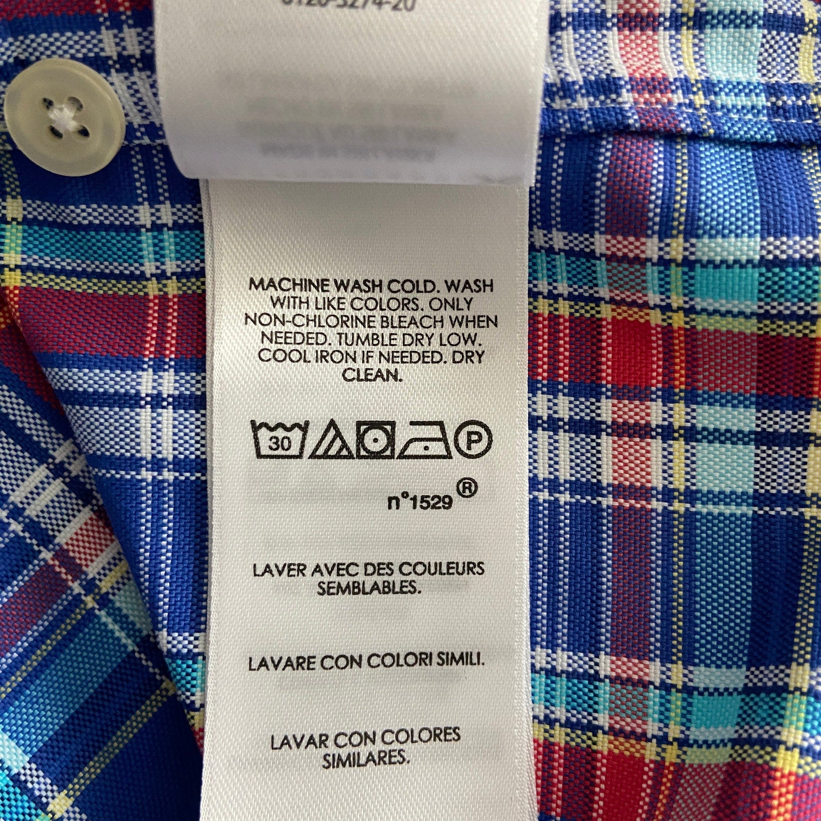 Polo Ralph Lauren Men's Small Classic Fit Button-Down Shirt Multicolor Plaid