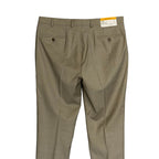 Hickey Freeman Suit Pant Men's 36W Suit Pant Flat Front Stretch Wool Tan