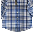 Polo Ralph Lauren Shirt Men's Large Classic Fit Long Sleeve Blue Plaid