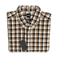 Boss Men's XL Regular Fit Long Sleeve Button-Down Shirt Gingham Print