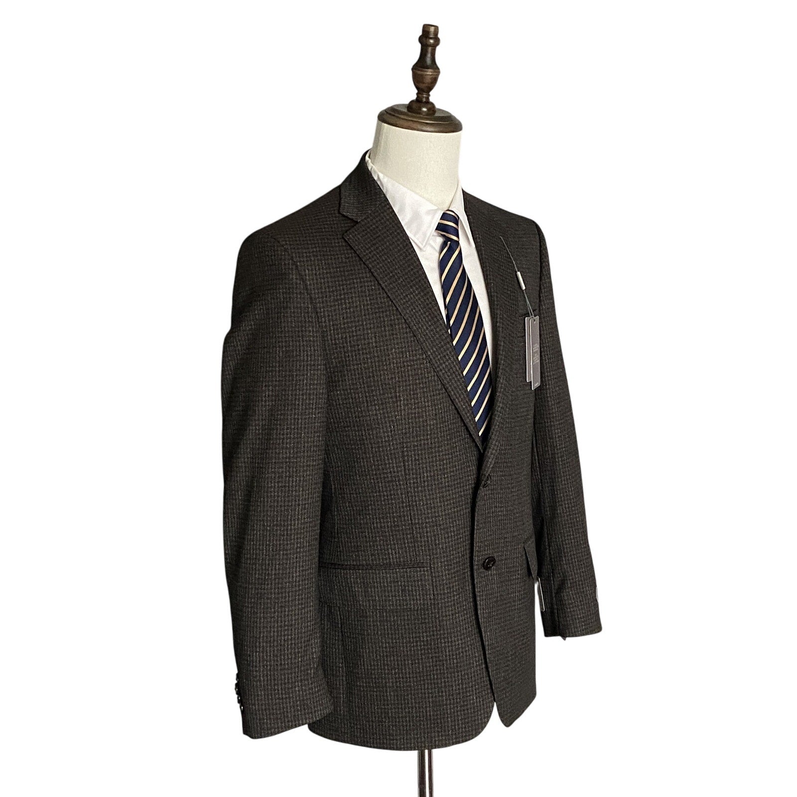Michael Kors Sport Coat Men's 38 Regular Classic Fit Kent Brown Check