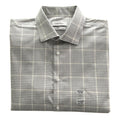 Calvin Klein Dress Shirt Men's Large Steel+ Regular Fit Stretch Grey Plaid