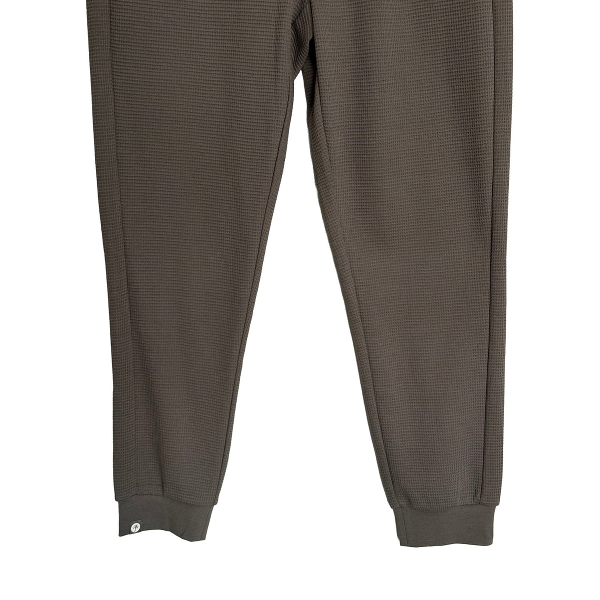 BFD Malibu Waffle Thermal Jogger Men's Large Elastic Drawstring Waist Carbon NWT