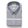 Roundtree & Yorke Shirt Big & Tall Men's 19 36/37 Blue Pinstripe Dress Shirt