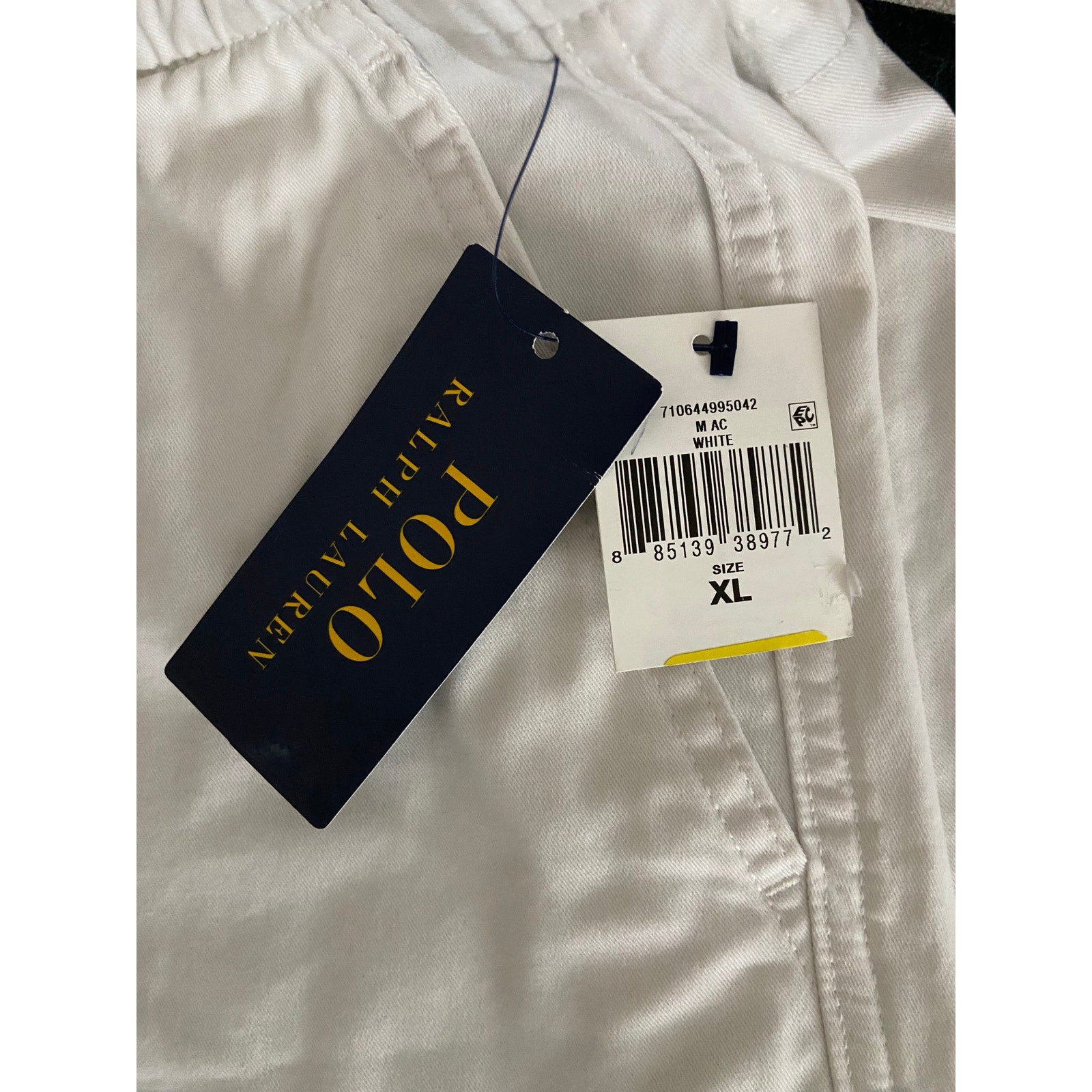 Polo Ralph Lauren Shorts Men's XL Stretch Classic Fit Drawstring Waist White