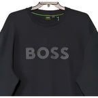 Boss Salbo Pullover Sweatshirt Men's 3XL Big & Tall Crew Neck Black