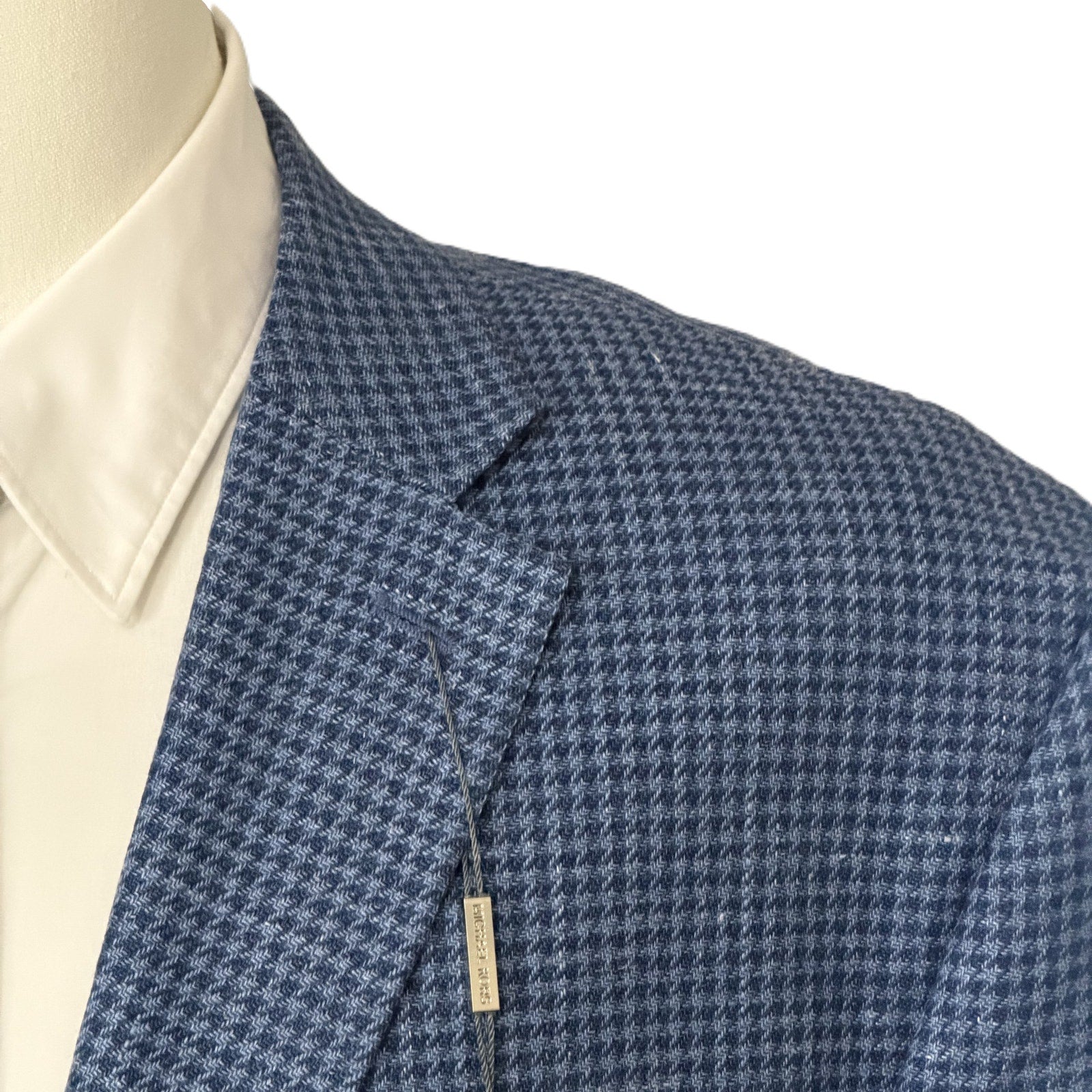Michael Kors Sport Jacket Men's 50L Classic Fit Wool/Silk/Linen Blend Blue