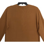 Psycho Bunny Henley T-Shirt Men's Medium Long Sleeve Chest Pocket Toasted Coconut