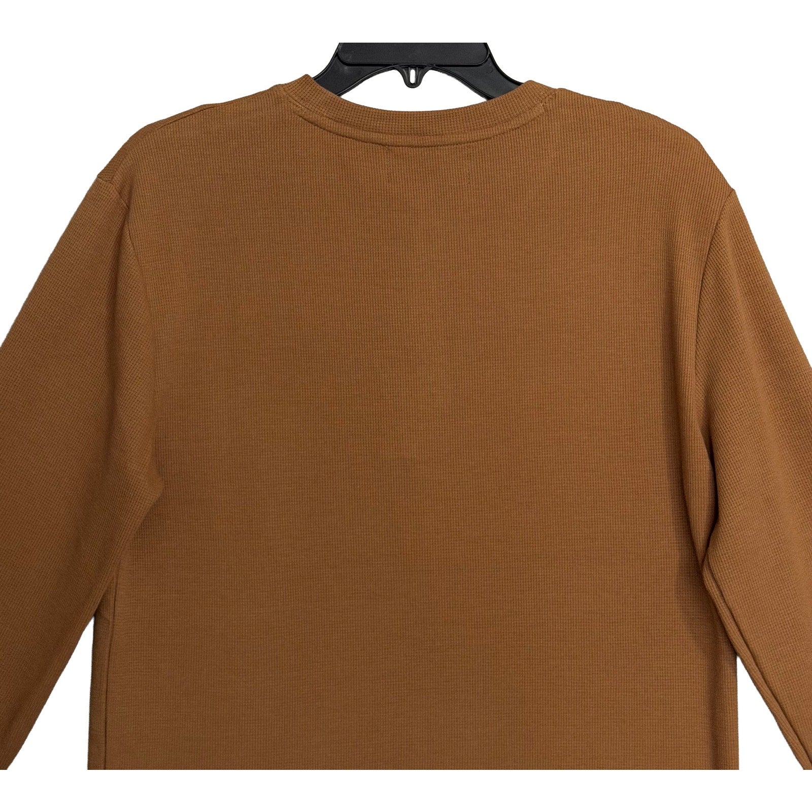 Psycho Bunny Henley T-Shirt Men's Medium Long Sleeve Chest Pocket Toasted Coconut