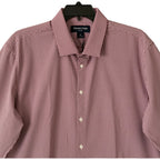 Mizzen+Main Shirt Men's XXL Leeward Trim Fit Long Slv Mulberry Ian Gingham
