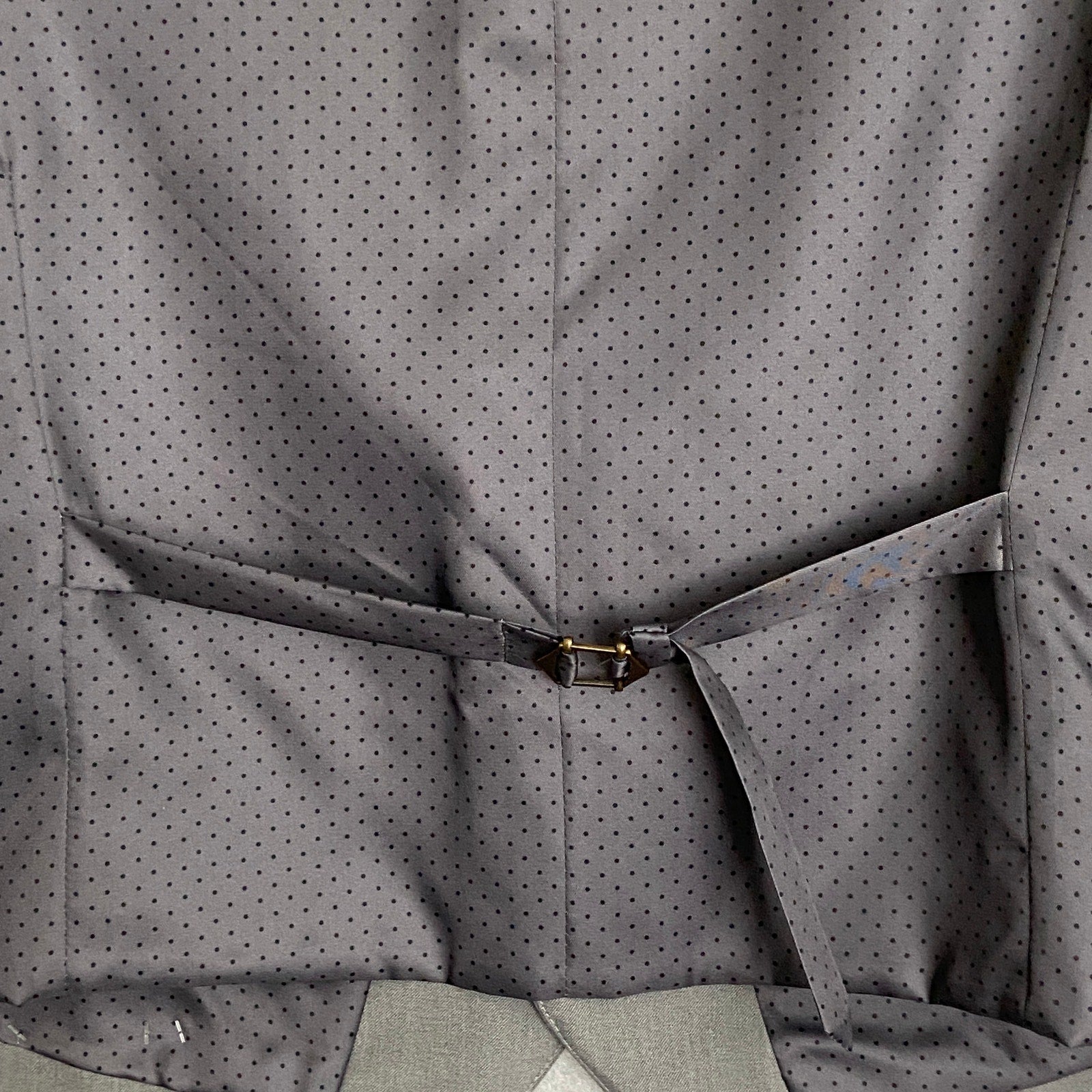 Alfani Tuxedo Vest Men's Small Slim Fit Stretch Fabric Grey & Black