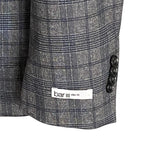 Bar III Sport Coat Men's 40 Long Slim Fit Stretch Fabric Grey Check