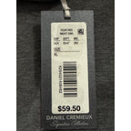 Daniel Cremieux Turtleneck Shirt Signature Solid Interlock Men's XL Grey
