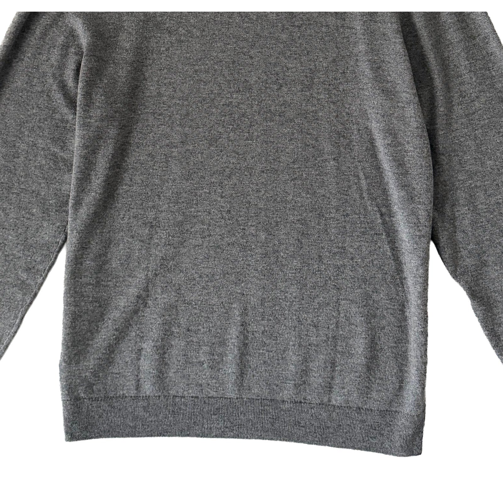 Boss H-Hemario Quarter Zip Sweater Men's 3XT Big & Tall Wool Cashmere Gray
