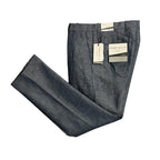 Perry Ellis Portfolio Pants Men's 32"x32" Modern Fit Linen Blend Blueprint