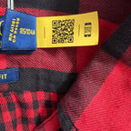 Polo Ralph Lauren Men's XL Classic Fit Cotton Flannel Shirt Red Black Check