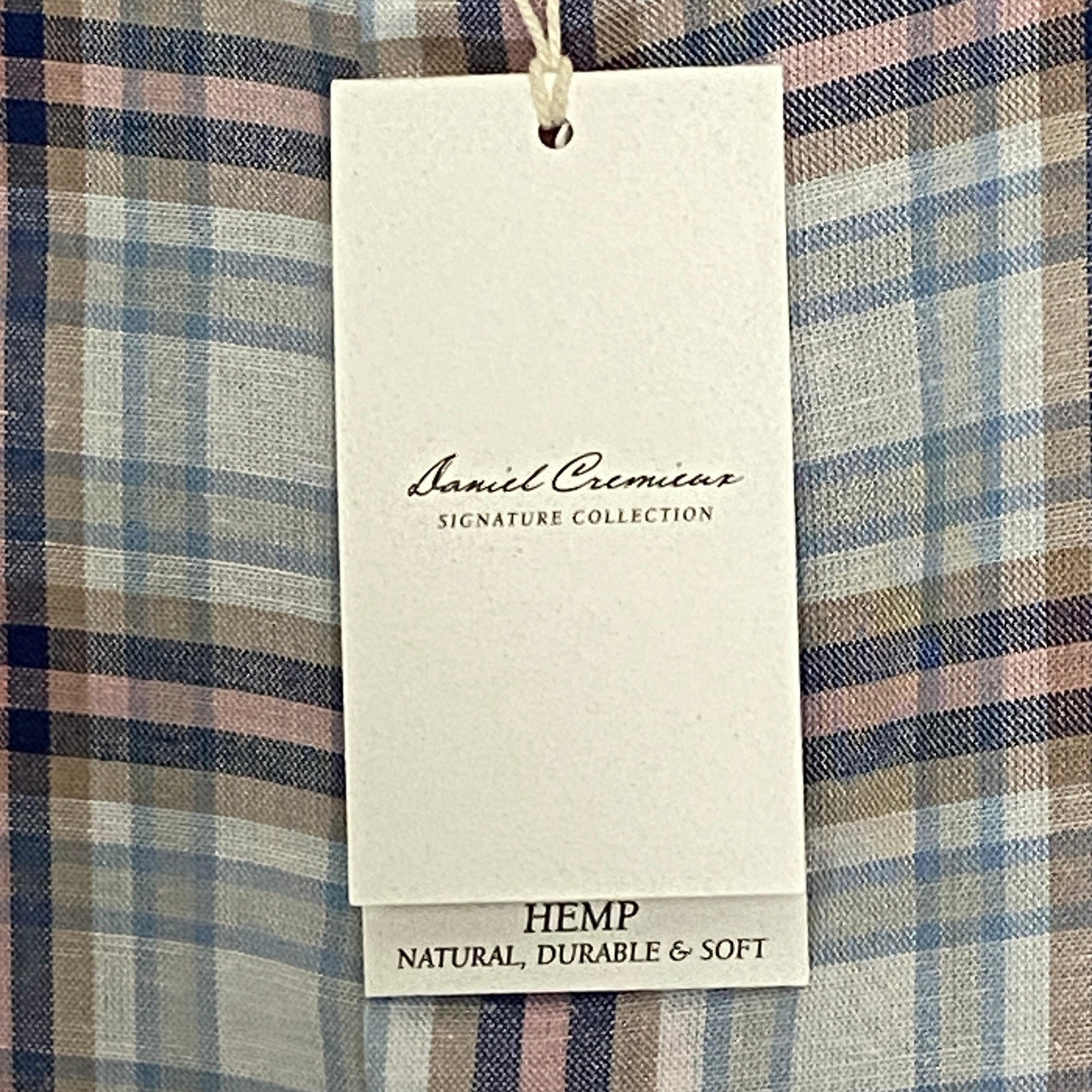 Daniel Cremieux Shirt Signature Collection Men's Large Shirt Hemp Blend