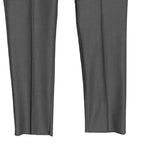 Ted Baker London Joey Pant Men's 42R Wool Dress Pant Solid Gray Raw Hem